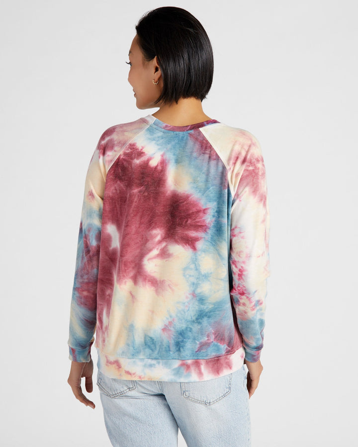 Berrys and Cream Tie Dye $|& 78&SUNNY Picnic Please Tie Dye Graphic Pullover - SOF Back