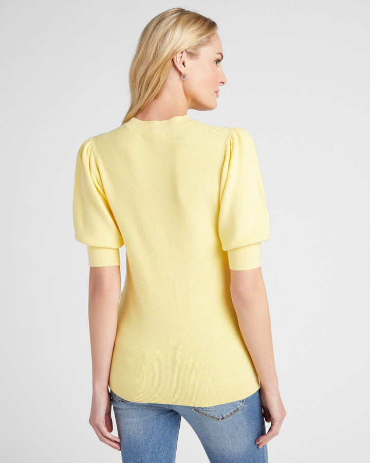 Lemon Meringue $|& 78&SUNNY Pacific Puff Short Sleeve Crew Neck - SOF Back