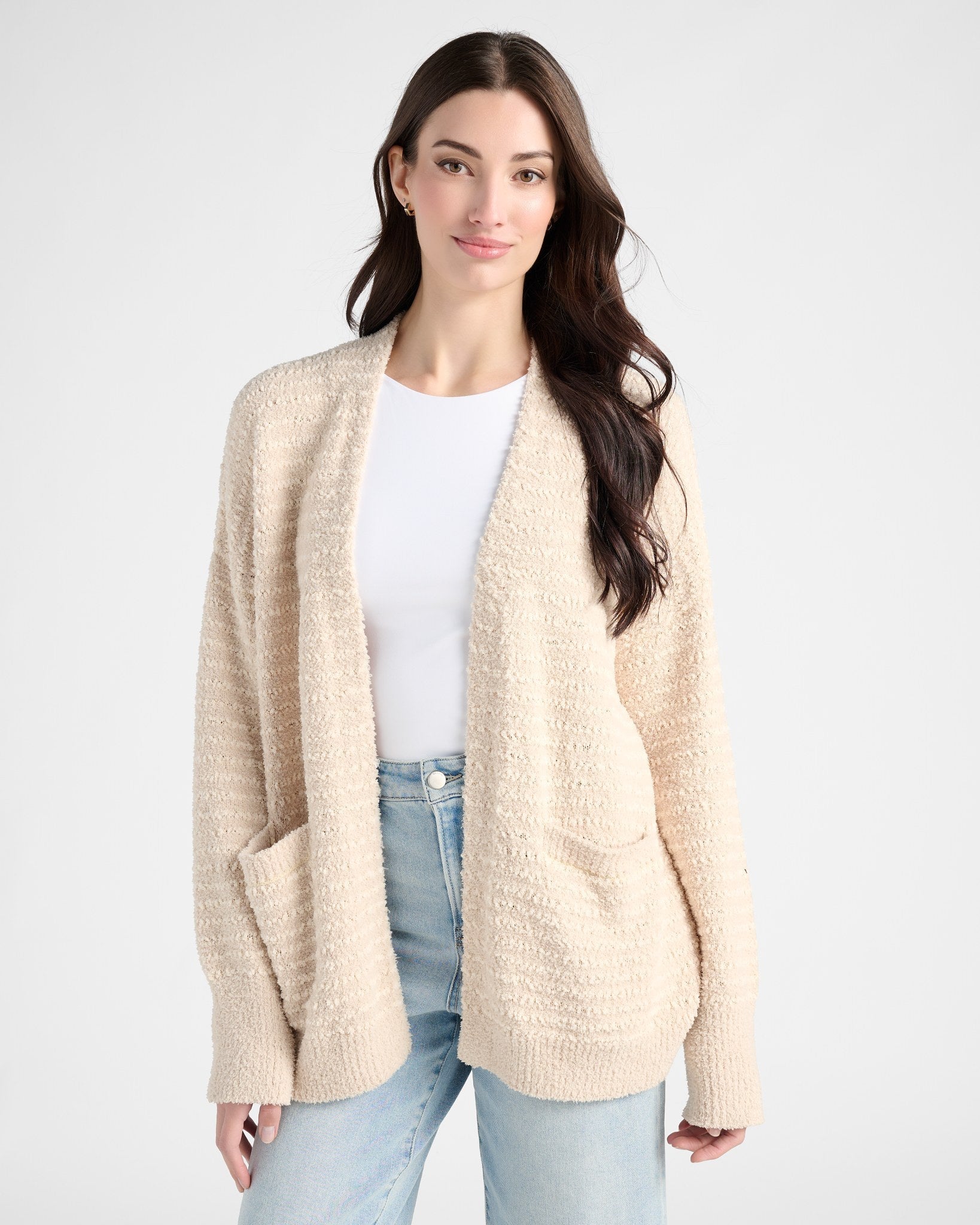 Cocoa $|& SEAS Serene Cardigan - SOF Front