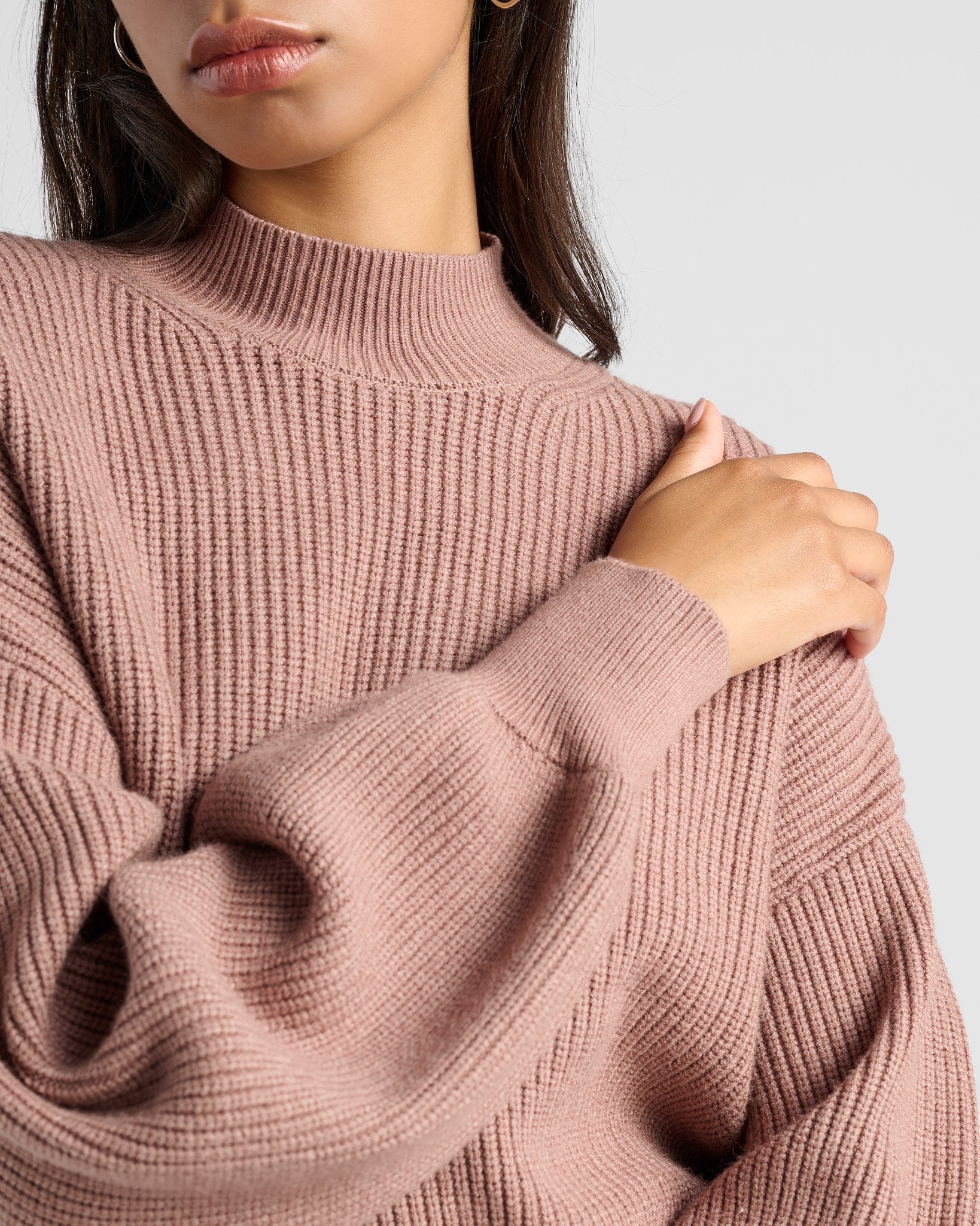 Pacific Mock Neck Marled Sweater | Seventy Eight and Sunny