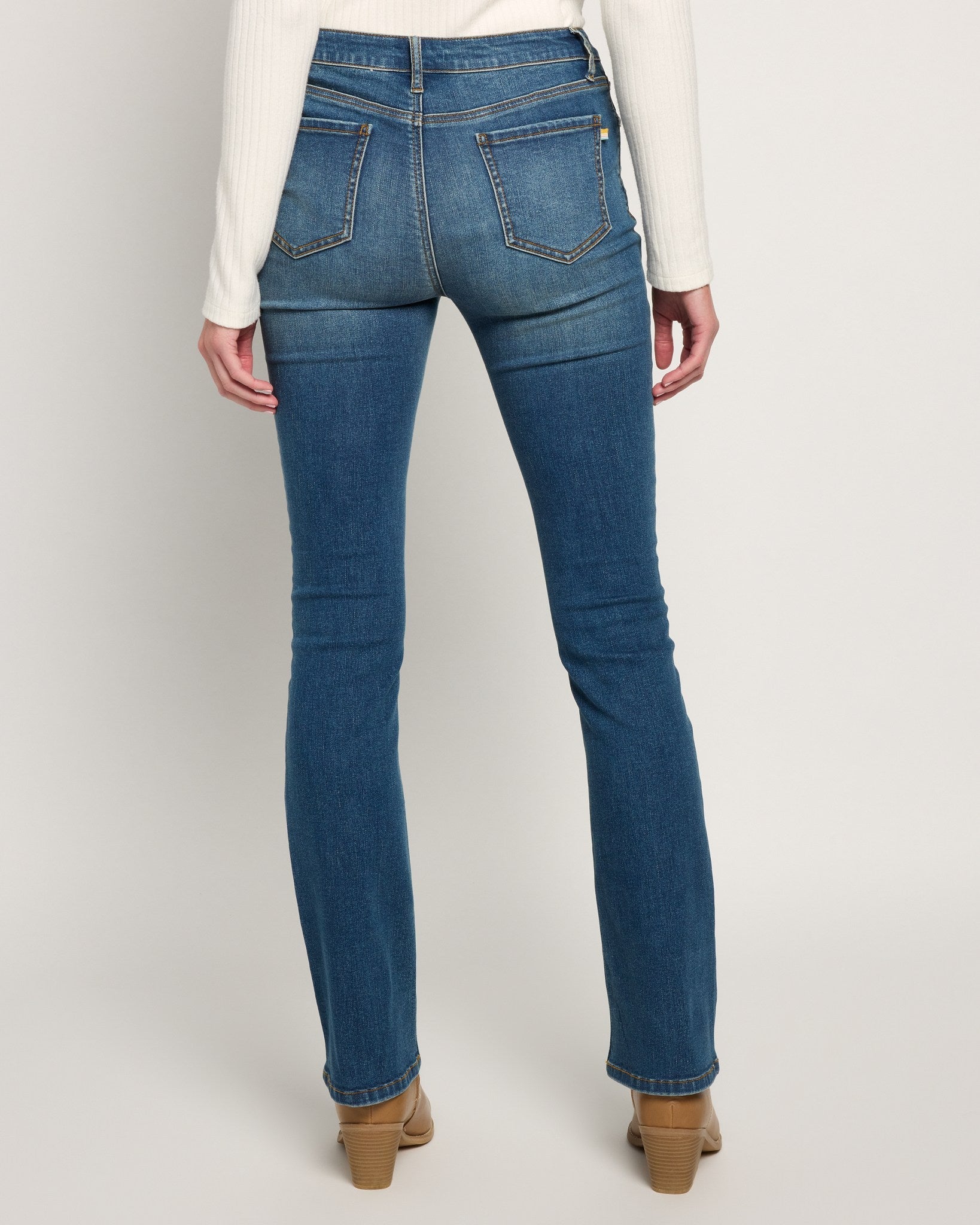 Dark Wash Blue $|& SEAS Mariah Bootcut Jeans - SOF Back