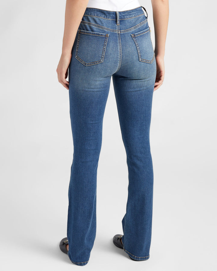 Dark Wash Blue $|& 78&SUNNY Mariah High Rise Bootcut Jeans - SOF Back