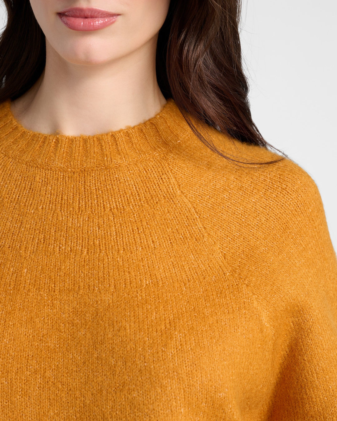 Mustard $|& 78&SUNNY Balloon Sleeve Crewneck Sweater - SOF Detail