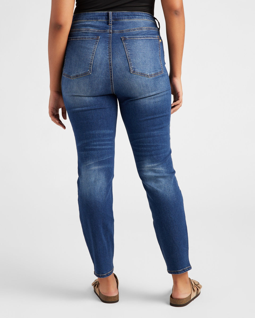 Dark Wash Blue $|& 78&SUNNY Whitney High Rise Ankle Skinny Jeans - SOF Back