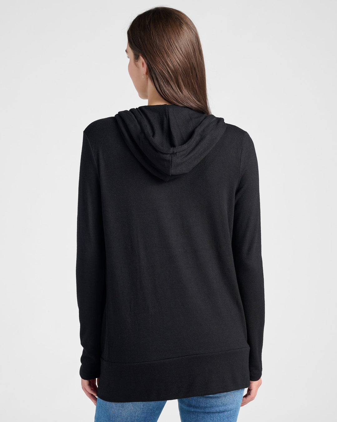 Black $|& 78&SUNNY Laguna Hooded Cardigan - SOF Back