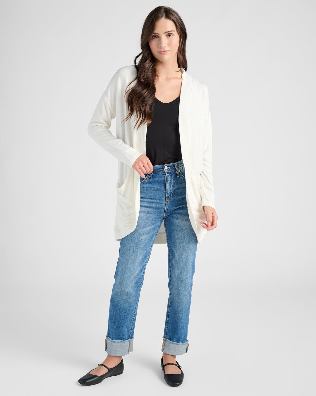 Cream $|& 78&SUNNY Cocoon Cardigan - SOF Full Front