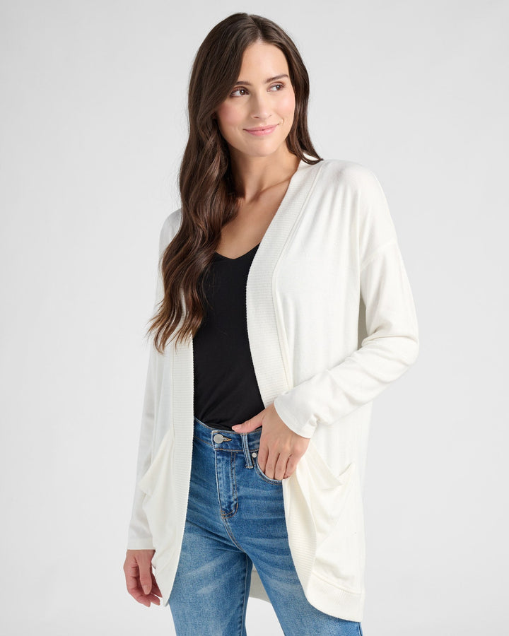 Cream $|& 78&SUNNY Cocoon Cardigan - SOF Front