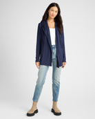 Navy $|& SEAS Over The Falls Cardigan - SOF Full Front
