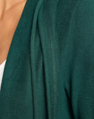 Hunter Green $|& SEAS Over The Falls Cardigan - SOF Detail