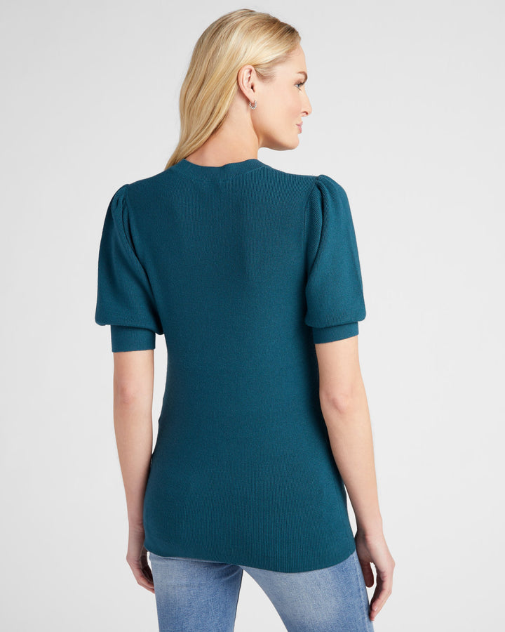 Spruced Up $|& 78&SUNNY Pacific Puff Short Sleeve Crew Neck - SOF Back