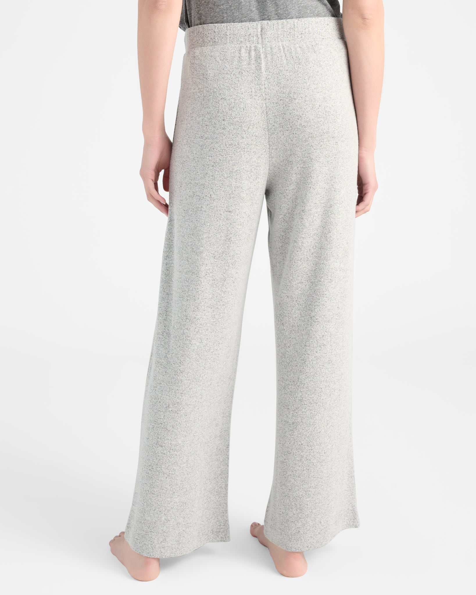 Heather Grey $|& SEAS Heathered Shoreline Hacci Lounge Pant - SOF Back