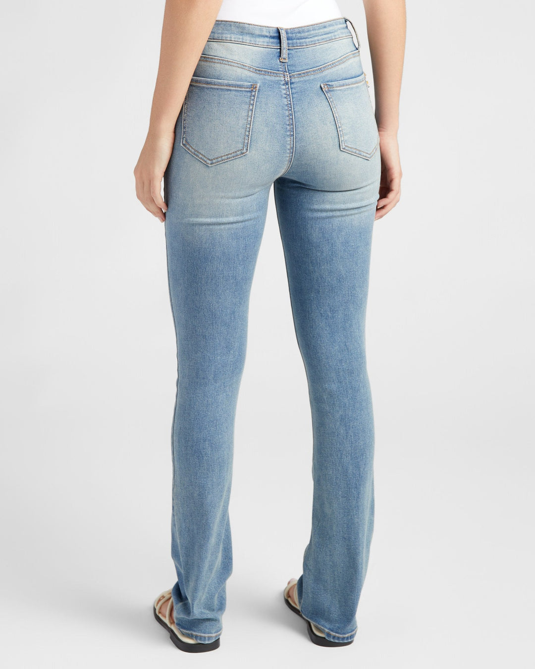 Medium Wash $|& 78&SUNNY Mariah High Rise Bootcut Jeans - SOF Back