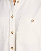 Cream $|& SEAS Coastline Button Down Solid - SOF Detail