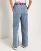 Lakeshore $|& SEAS Lila Elastic Waist Wide Leg Jean - SOF Back