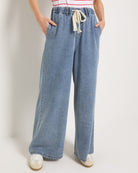 Lakeshore $|& SEAS Lila Elastic Waist Wide Leg Jean - SOF Front
