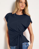 Mariner Midnight $|& SEAS Tidal Tied Waist Tee - SOF Full Front