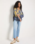 Midnight Tie Dye $|& SEAS Shore V-Neck Light Weight Thermal Top - UGC On Fig