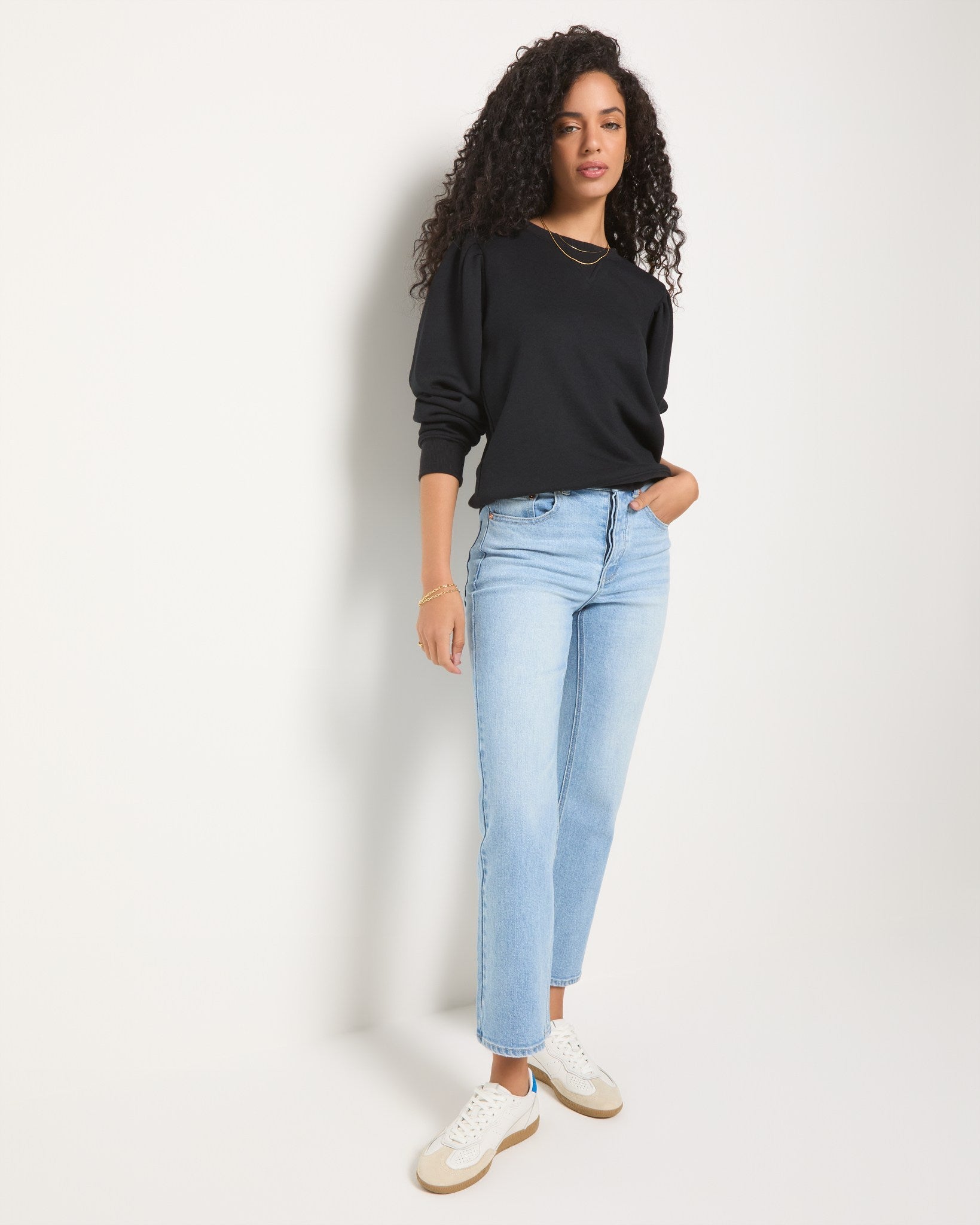Harbor Puff Sleeve Sweatshirt | Seventy Eight and Sunny