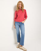 Soft Rose $|& SEAS Harbor Puff Sleeve Sweatshirt - UGC On Fig