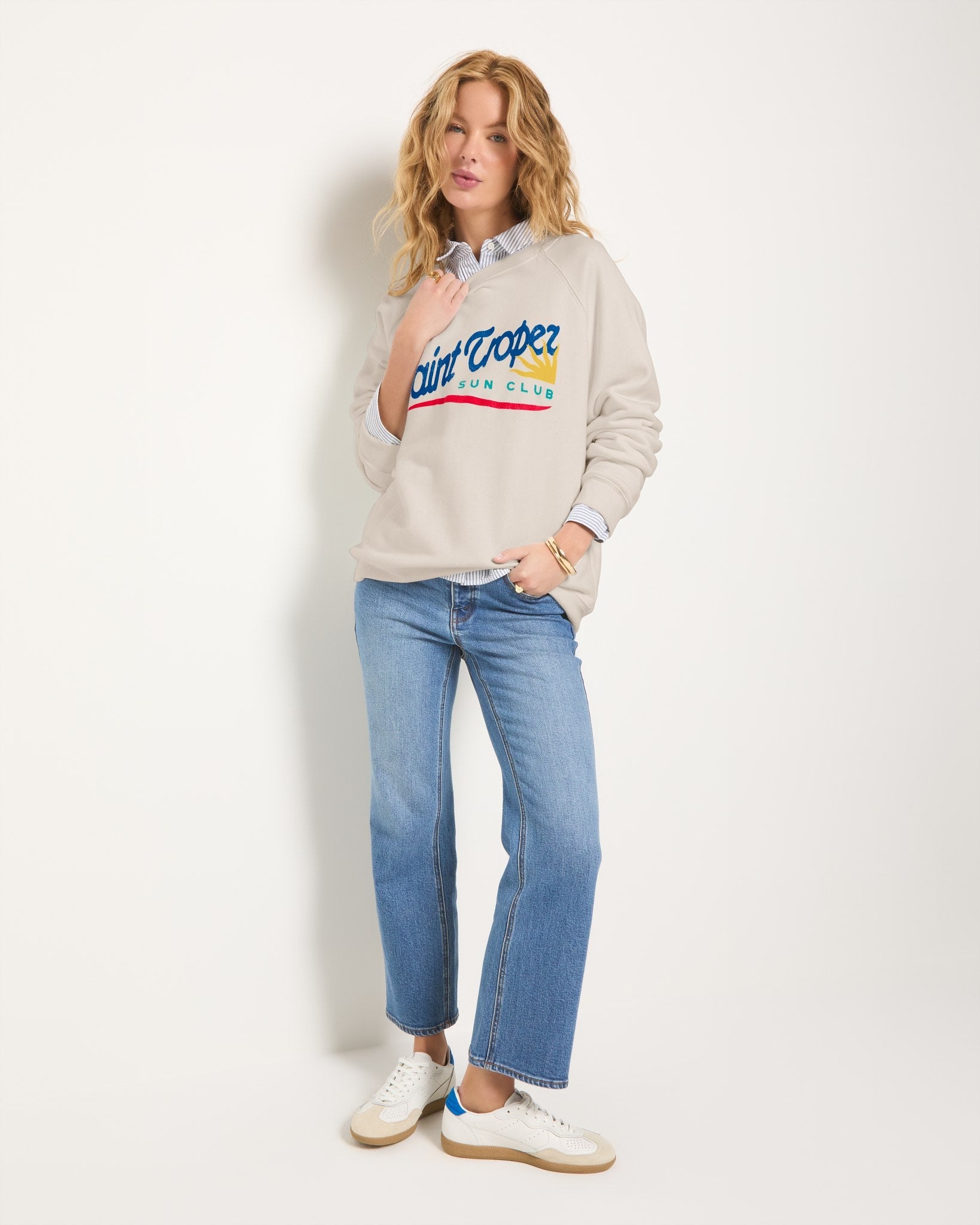 Birch $|& SEAS Cliffs Saint Tropez Raglan Sweatshirt - UGC On Fig