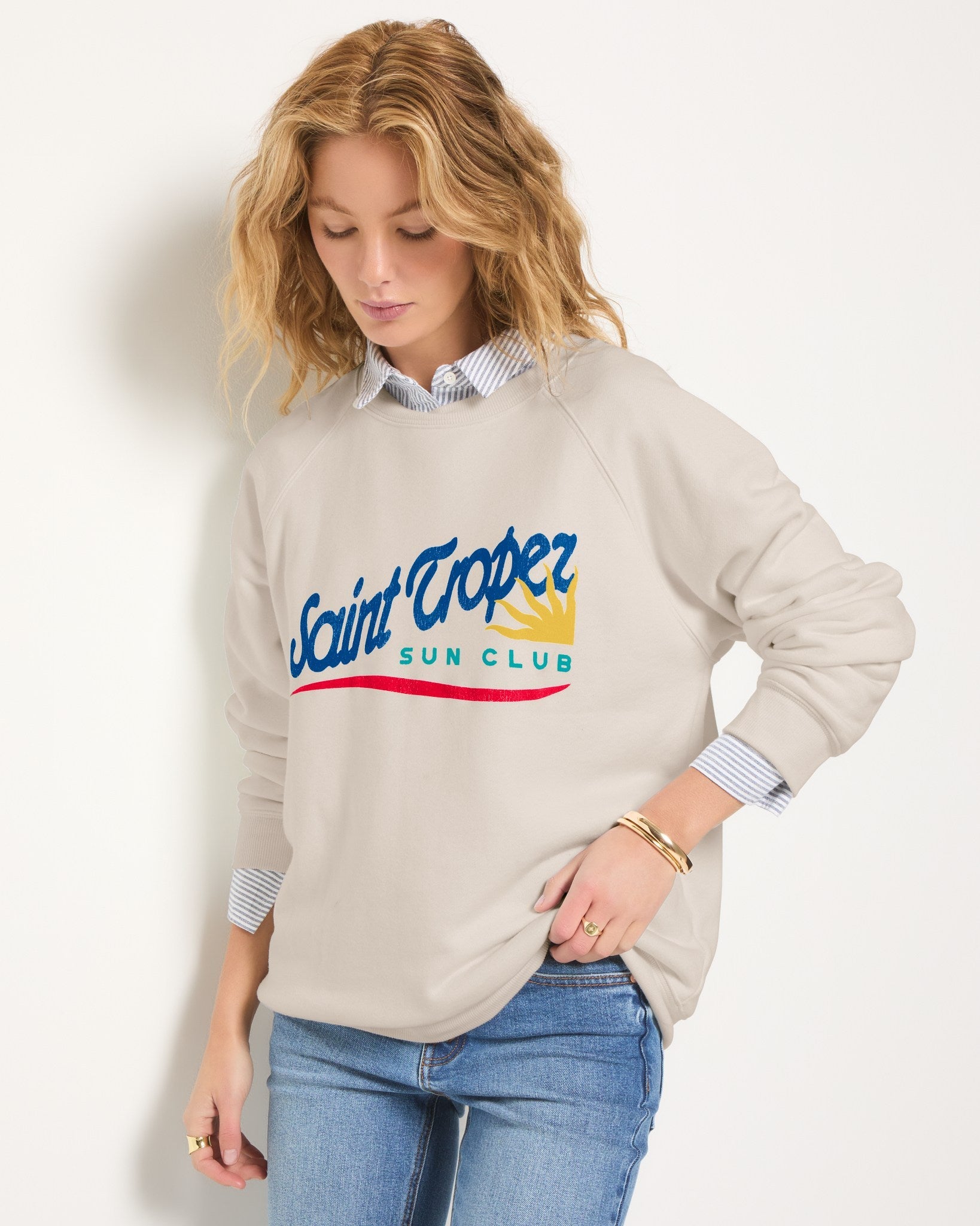 Birch $|& SEAS Cliffs Saint Tropez Raglan Sweatshirt - SOF Front