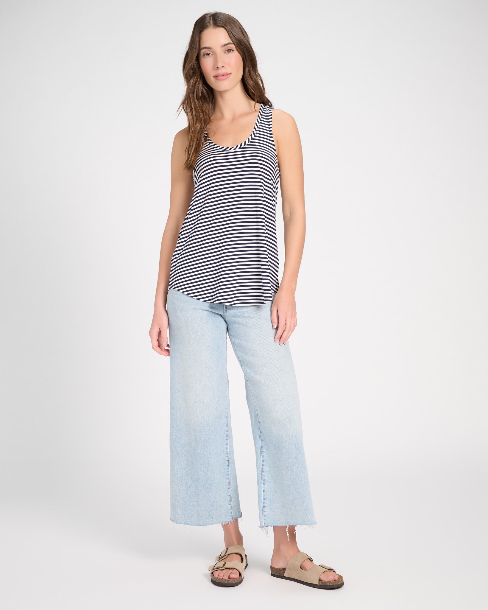 Mariner Midnight $|& SEAS Surfside Stripe Scoop Tank - UGC On Fig