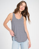 Mariner Midnight $|& SEAS Surfside Stripe Scoop Tank - SOF Front