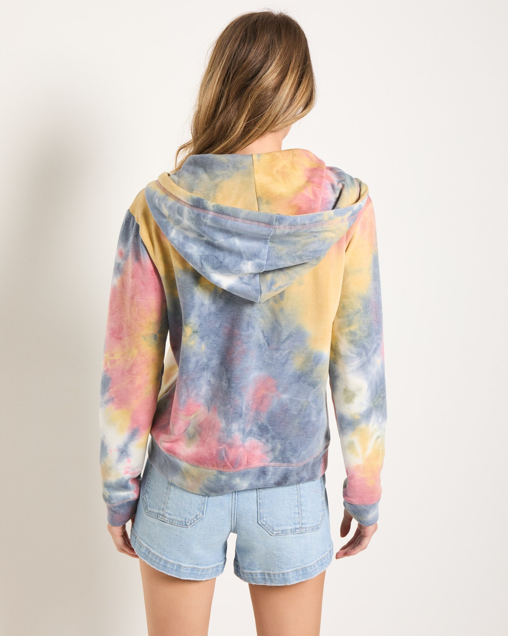 Butter Printed Tie Dye $|& SEAS Union Square Tie Dye French Terry Zip - SOF Back