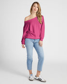 Rouge $|& SEAS Brooksville One Shoulder Sweatshirt - UGC On Fig