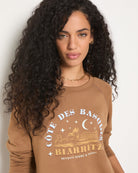Camel $|& SEAS Biarritz Graphic Sweatshirt - SOF Full Front
