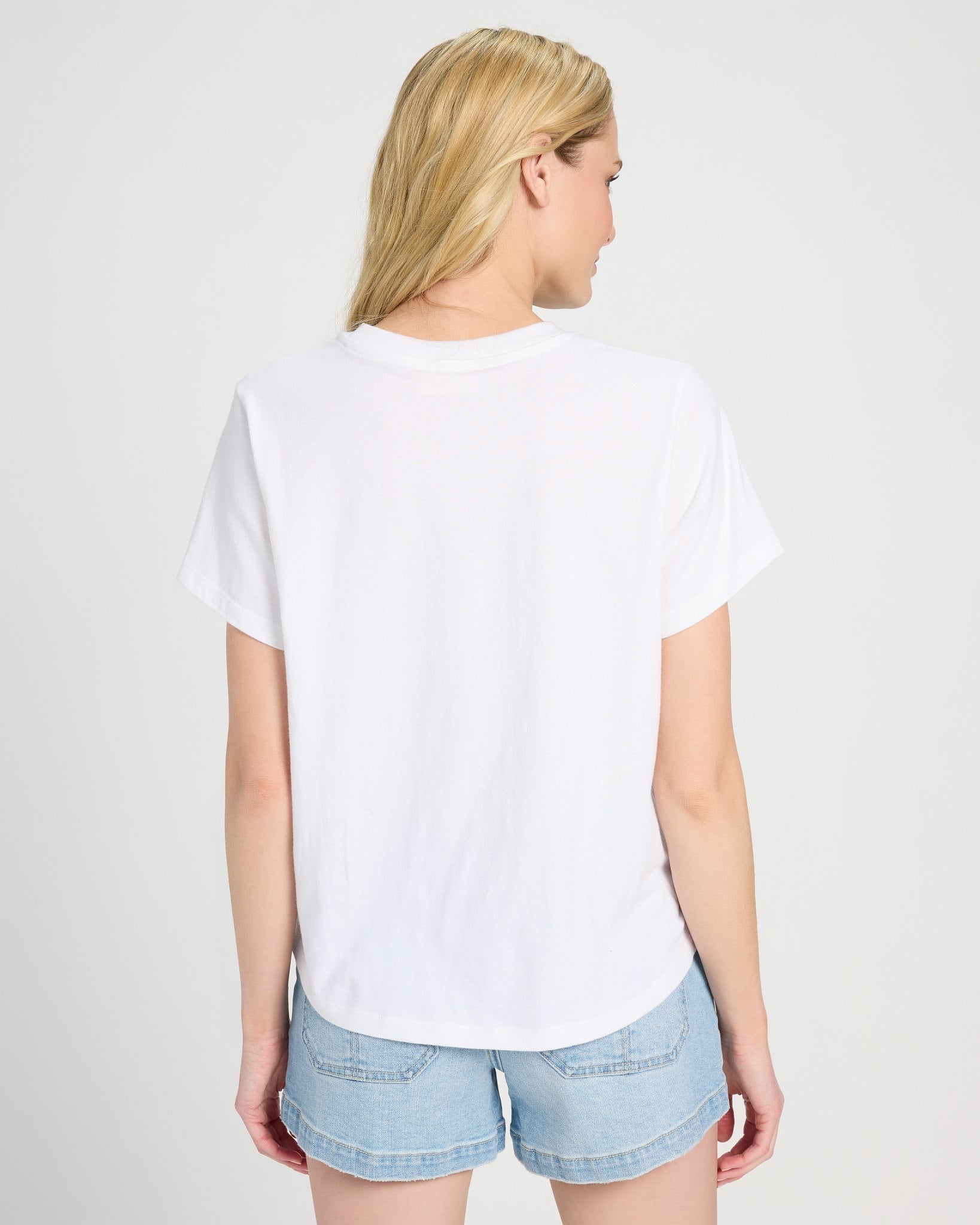 White $|& SEAS Luna Pocket Tee - SOF Back