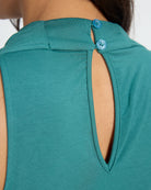 Deep Teal $|& SEAS Haven Cowl Neck Tank - SOF Full Front