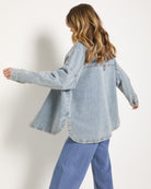 Lakeshore $|& SEAS Hightide Denim Shacket - VOF Front