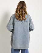 Lakeshore $|& SEAS Hightide Denim Shacket - SOF Back