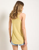 Amber Haze Stripe $|& SEAS Surfside Stripe Scoop Tank - SOF Back