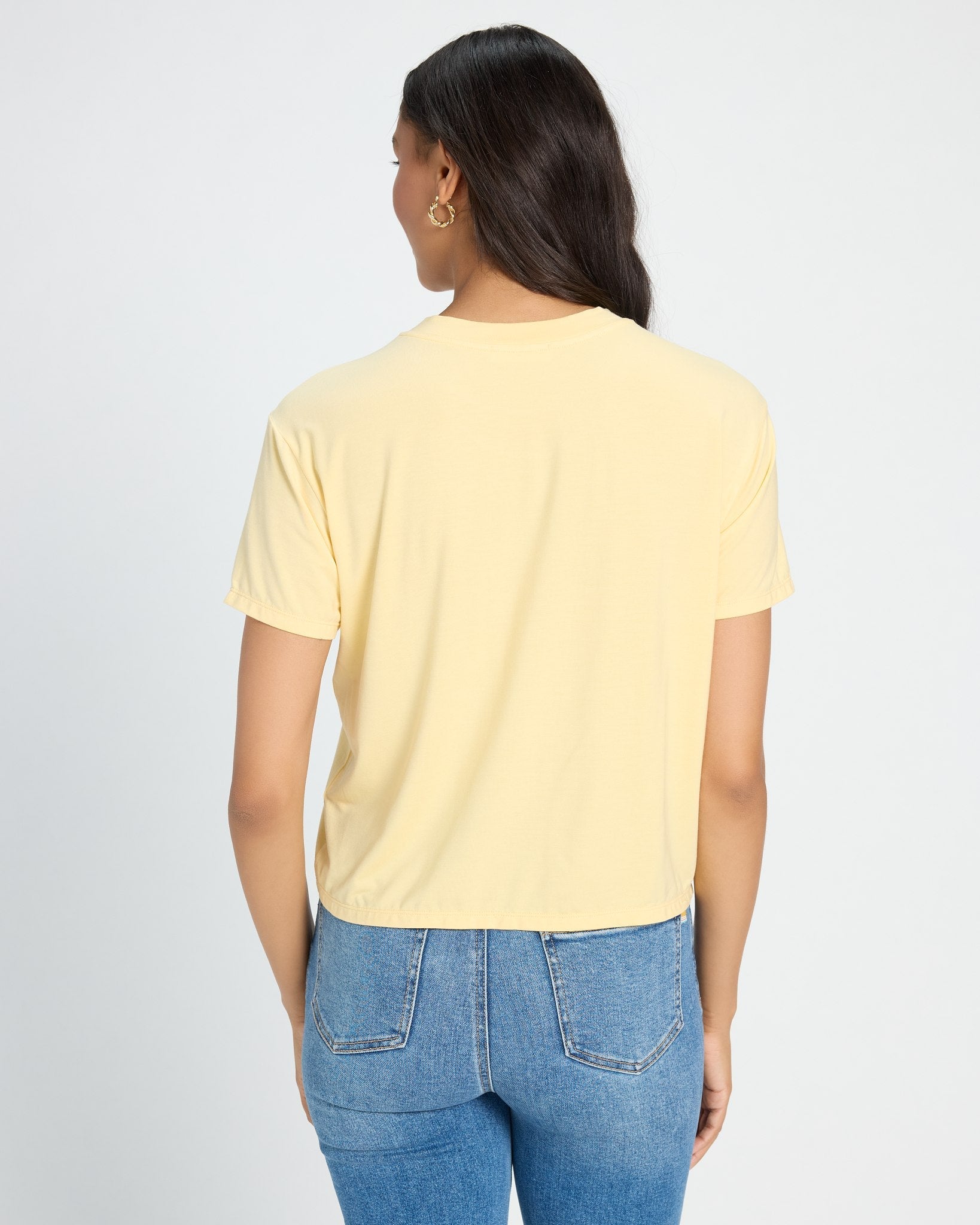 Amber Haze $|& SEAS Slinky Newport Cropped Tee - SOF Back