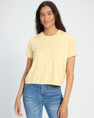 Amber Haze $|& SEAS Slinky Newport Cropped Tee - SOF Front