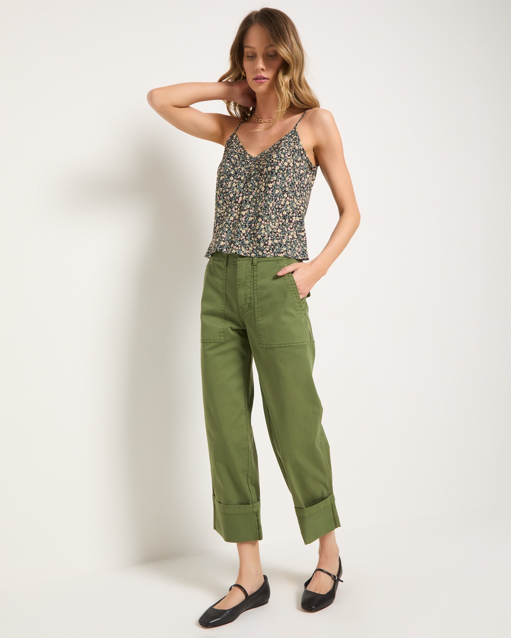 Matcha $|& SEAS Bungalow Cuffed Twill Utility Pant - UGC On Fig