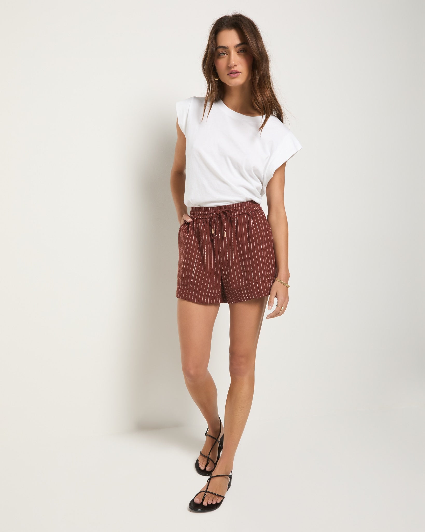 Seafoam Linen Blend Shorts | Seventy Eight and Sunny