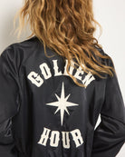 Black $|& SEAS Golden Hour Bomber Jacket - SOF Full Front