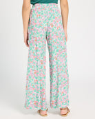 Mauve Mist Floral $|& SEAS Zuma Smocked Waist Pant - SOF Back