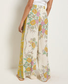 Cream Floral $|& SEAS Zuma Smocked Waist Pant - SOF Back