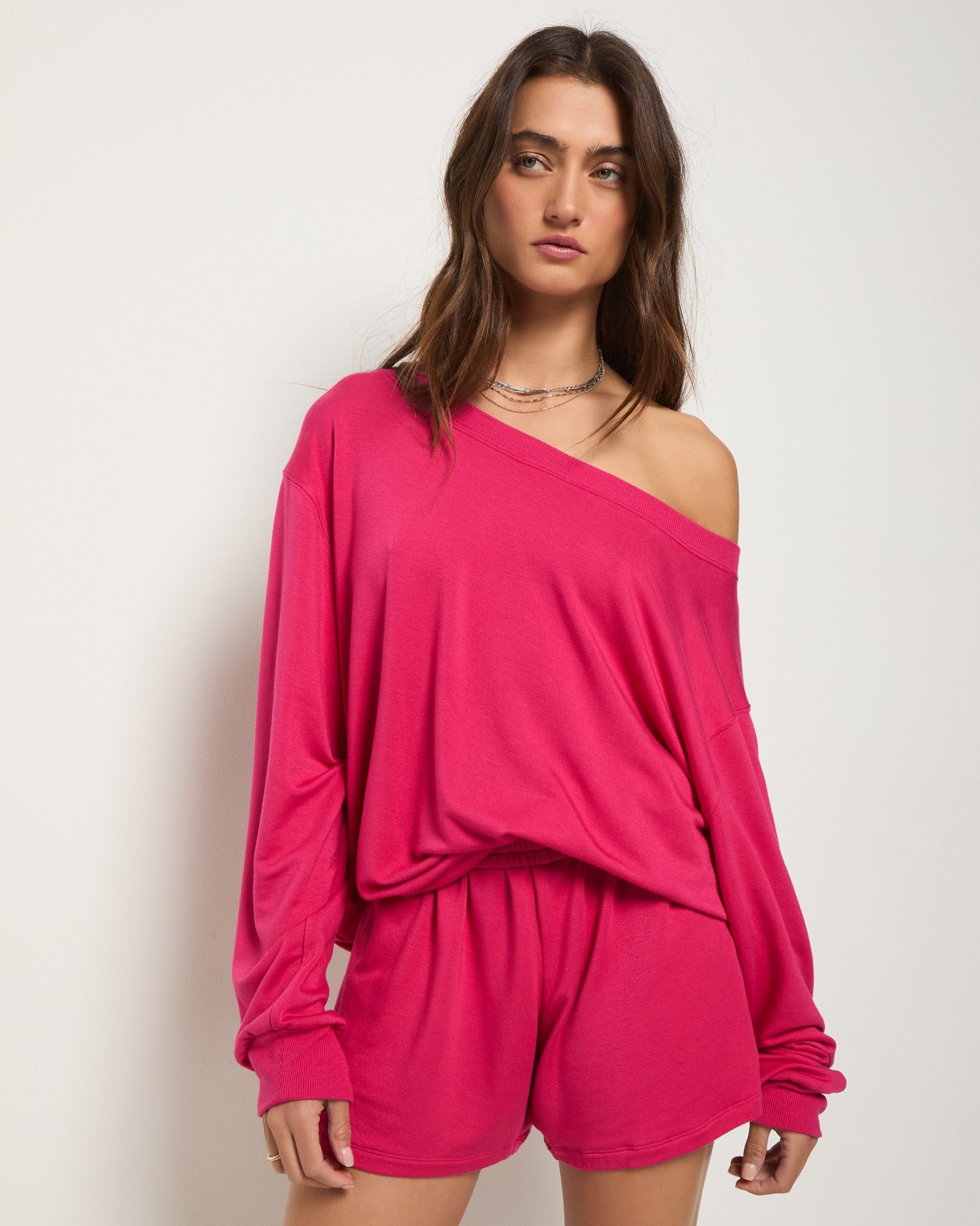 Brooksville One Shoulder Sweatshirt | Seventy Eight and Sunny