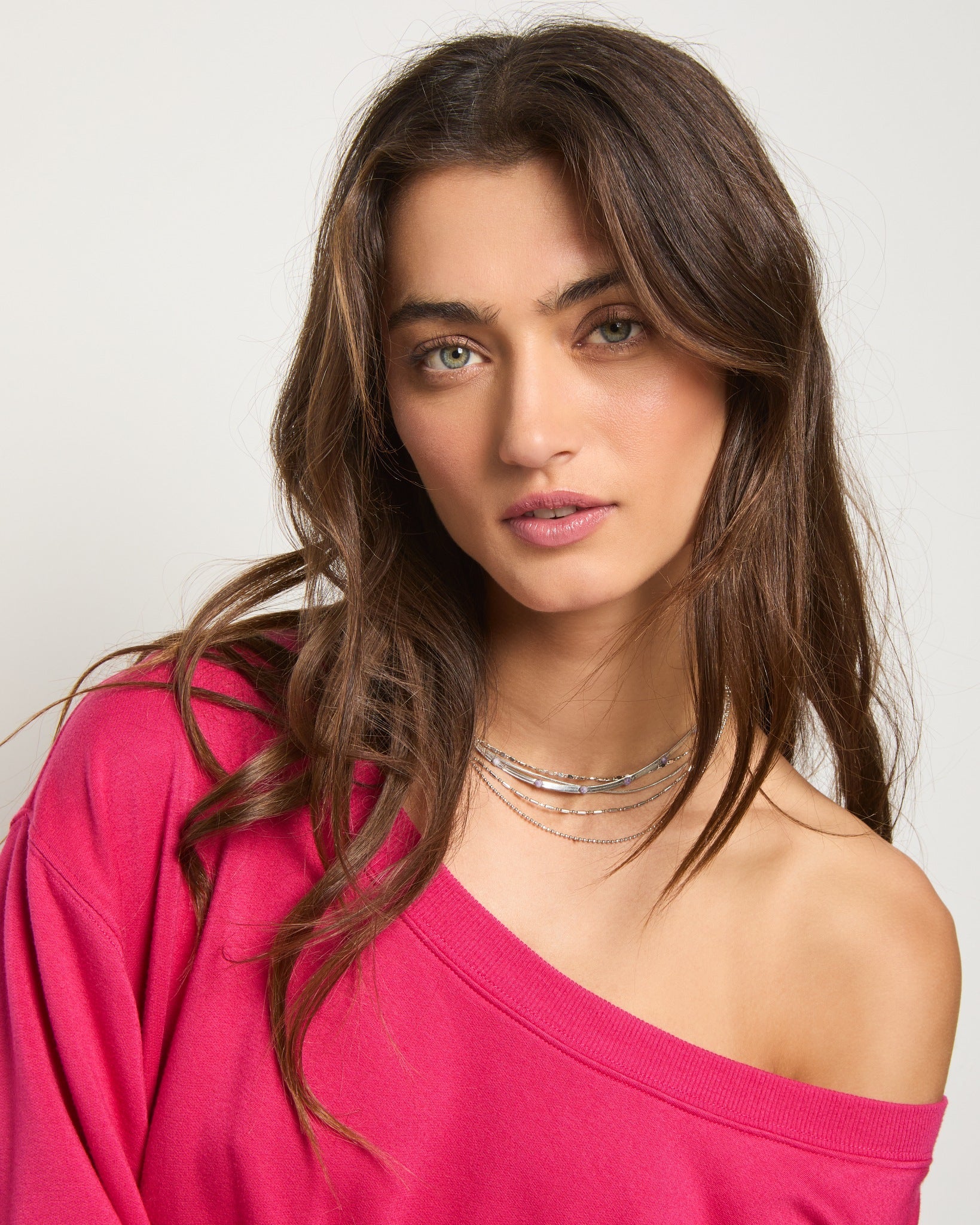 トップス ANDWANG one shoulder bijou sweat ANDWANG one shoulder bijou sweat