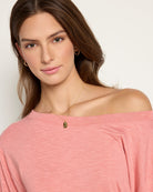 Sun Kissed $|& SEAS Brooksville Slub Off The Shoulder Top - SOF Full Front