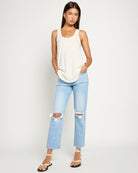 Lime Birch Stripe $|& SEAS Surfside Stripe Scoop Tank - UGC On Fig