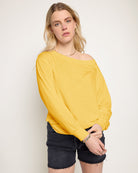 Golden $|& SEAS Brooksville Slub Off The Shoulder Top - SOF Front