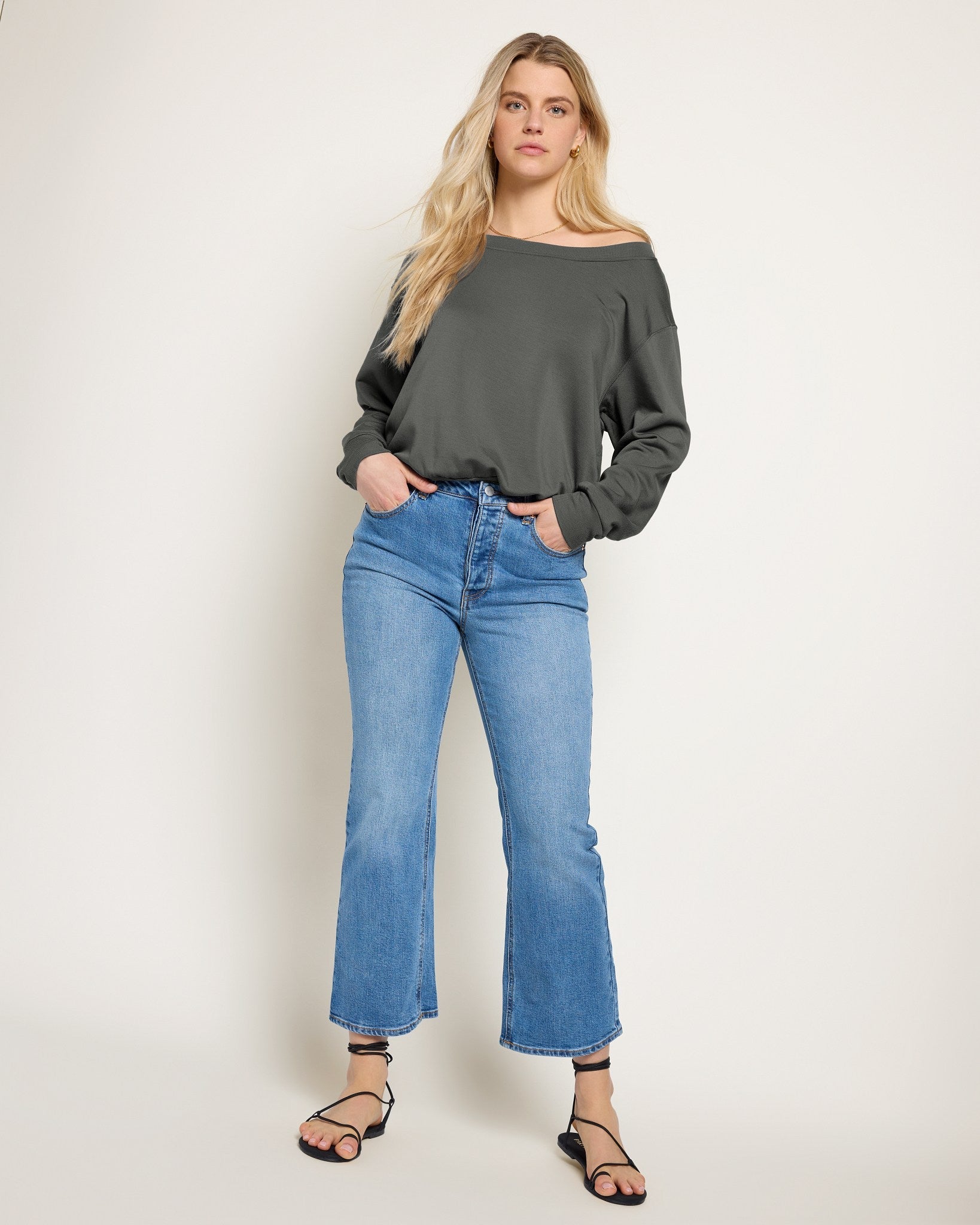 Eclipse $|& SEAS Brooksville One Shoulder Sweatshirt - UGC On Fig
