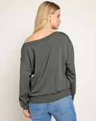 Eclipse $|& SEAS Brooksville One Shoulder Sweatshirt - SOF Back