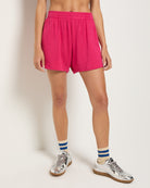 Magenta $|& SEAS Beachdaze Fleece Short - SOF Front